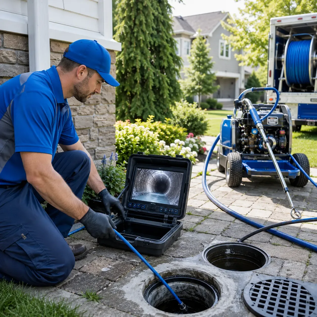 Outdoor drain cleaning professionals serving Strasburg, IL
