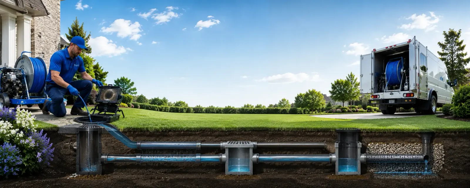 Outdoor drain cleaning information for Strasburg, IL